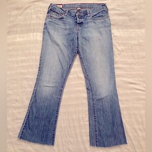 Abercrombie & Fitch Vintage Denim‎ Jeans Button Fly Raw Hem y2k size 6